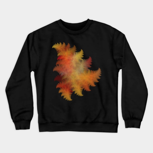 Autumn Ferns Fractal Crewneck Sweatshirt by menessie